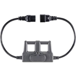 VOLTCRAFT CAA-1L 16 Messadapter Kaltgeräte-Stecker C20 - Kaltgeräte-Buchse C19 Dark-Grey (CAA-1L 16)