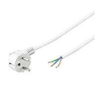 Wentronic Goobay Schutzkontaktkabel abgewinkelt zum Konfektionieren, 1,5 m, Weiß - Typ F (Typ F, CEE 7/7) > lose Kabelenden (93977)