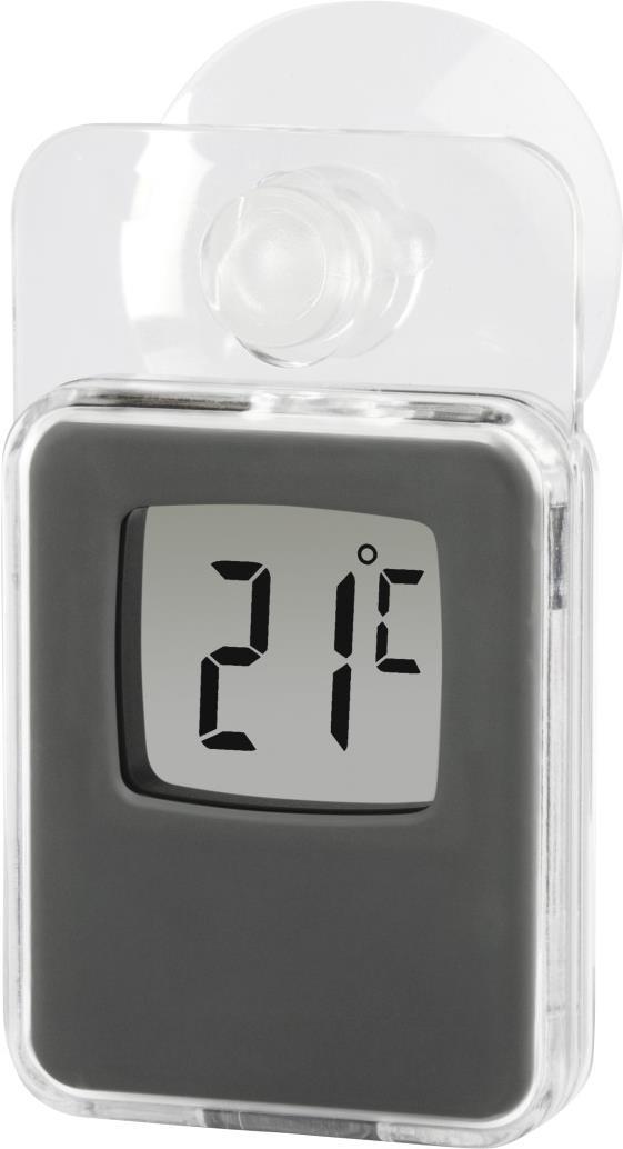 Hama 00186397 Umgebungsthermometer Indoor/Outdoor Elektronisches Umgebungsthermometer Grau (00186397)