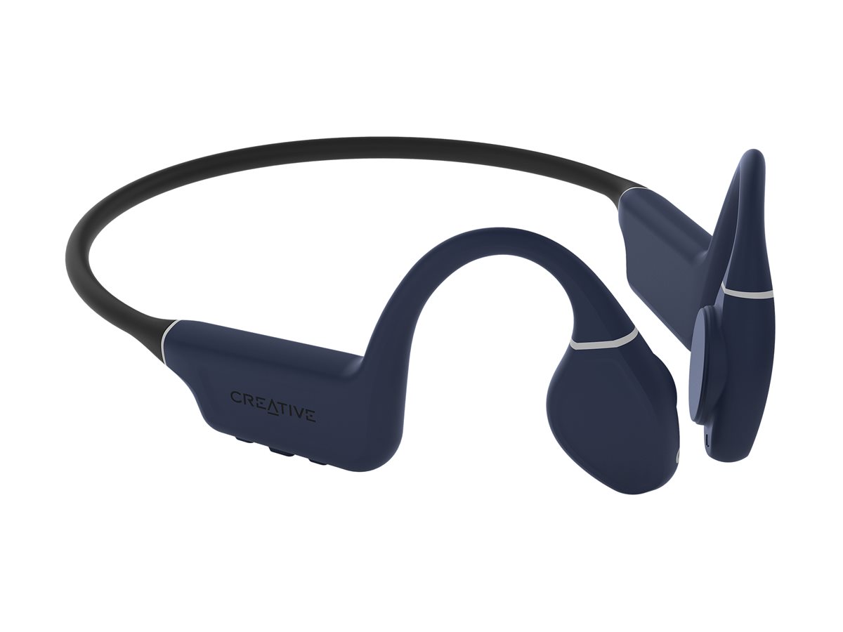 Creative Outlier Free Pro+ Open-Ear Kopfhörer Bluetooth 5.3 Mitternachtsblau, Mattschwarz