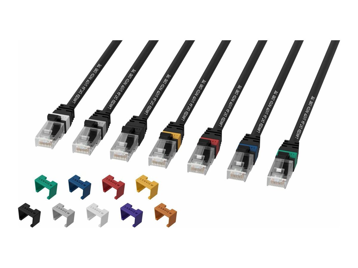 Lanview SmartClick LV-UTP6A02B Cat6a 2 m U/UTP Schwarz