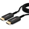 Lindy - Ultra High Speed - HDMI-Kabel - HDMI männlich bis HDMI männlich - 20 m - Hybrid Kupfer/Kohlefaser - Schwarz - rund, Active Optical Cable (AOC), unterstützt 8K 60 Hz (7680 x 4320), unterstützt 4K 120 Hz (3840 x 2160)