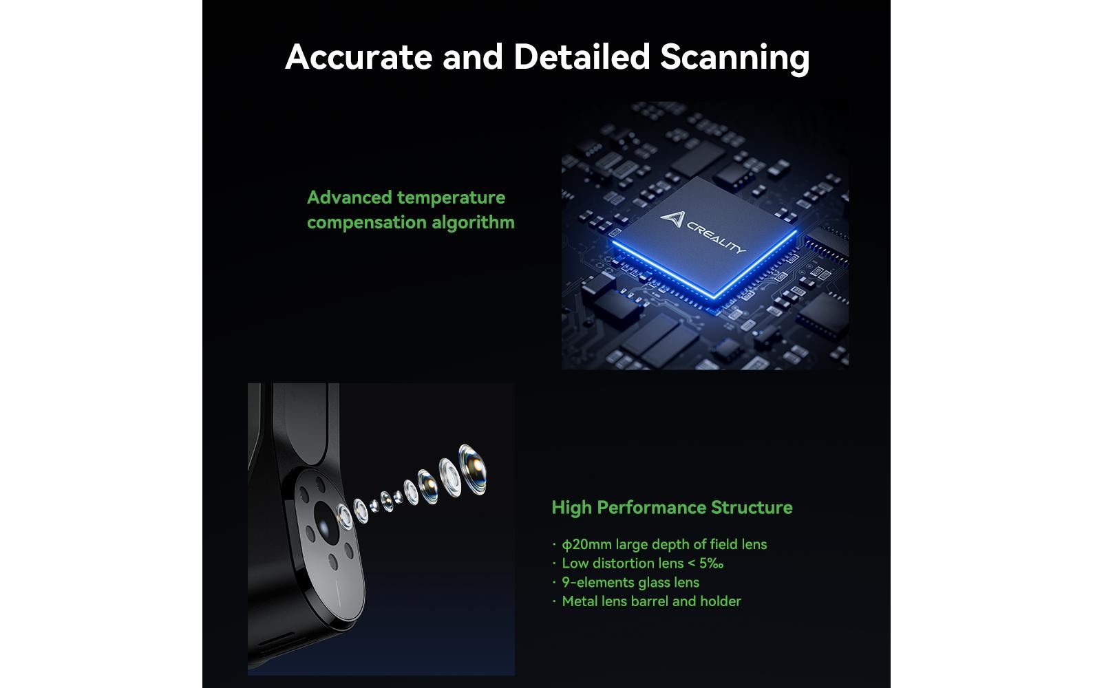 Creality CR-Scan Raptor Schwarz