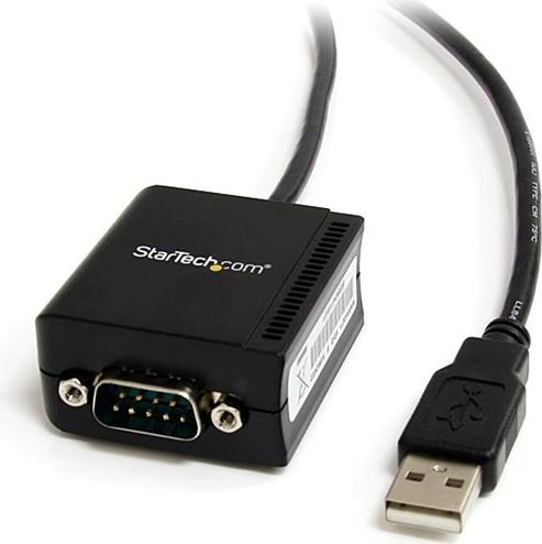 StarTech ICUSB2321F USB zu RS232 Serieller Adapter 1,8 m Schwarz