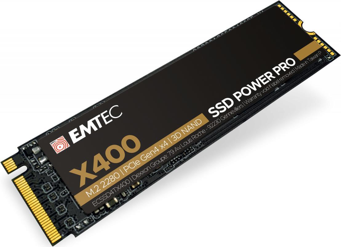 Emtec X400 M.2 2000 GB PCI Express 4.0 3D NAND NVMe (ECSSD1000GX400)
