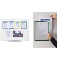 magnetoplan Magnet-Sichtfenster Magnetofix, A4, grau magnethaftend auf allen eisenhaltigen Untergründen (1130301)