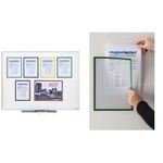 magnetoplan Magnet-Sichtfenster Magnetofix, A4, grau magnethaftend auf allen eisenhaltigen Untergründen (1130301)