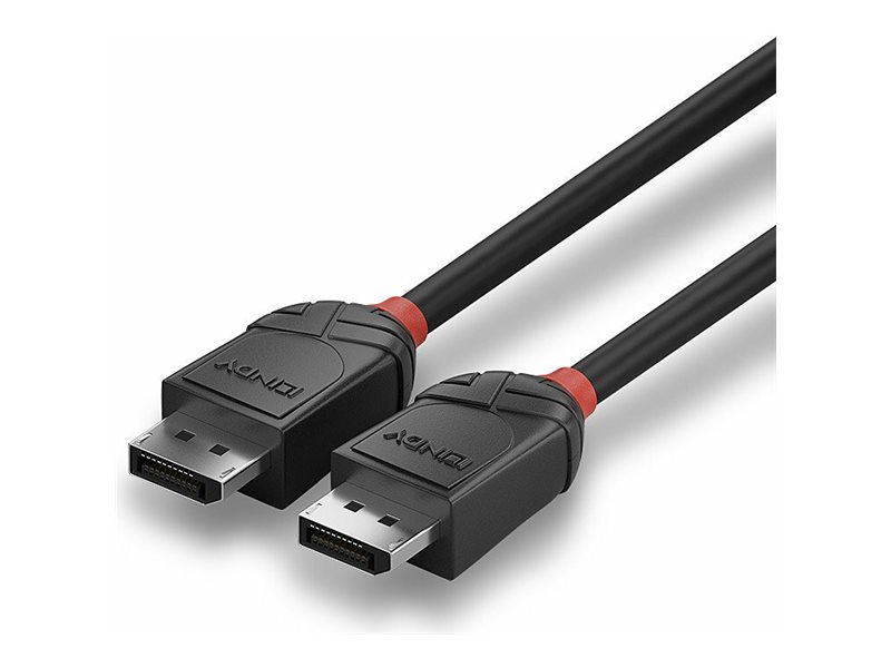 Lindy Black Line DisplayPort 1.2 Kabel 3 m Stecker an Stecker Schwarz