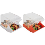 APS Universalbox, mit Frontdeckel, weiß Box aus Polypropylen, Deckel aus glasklarem Acryl, - 1 Stück (11884)