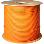 S/CONN maximum connectivity Netzwerkkabel-LAN-Verlegekabel, Cat. 7 S/FTP, BasePro, orange, 500m (08-84035007)