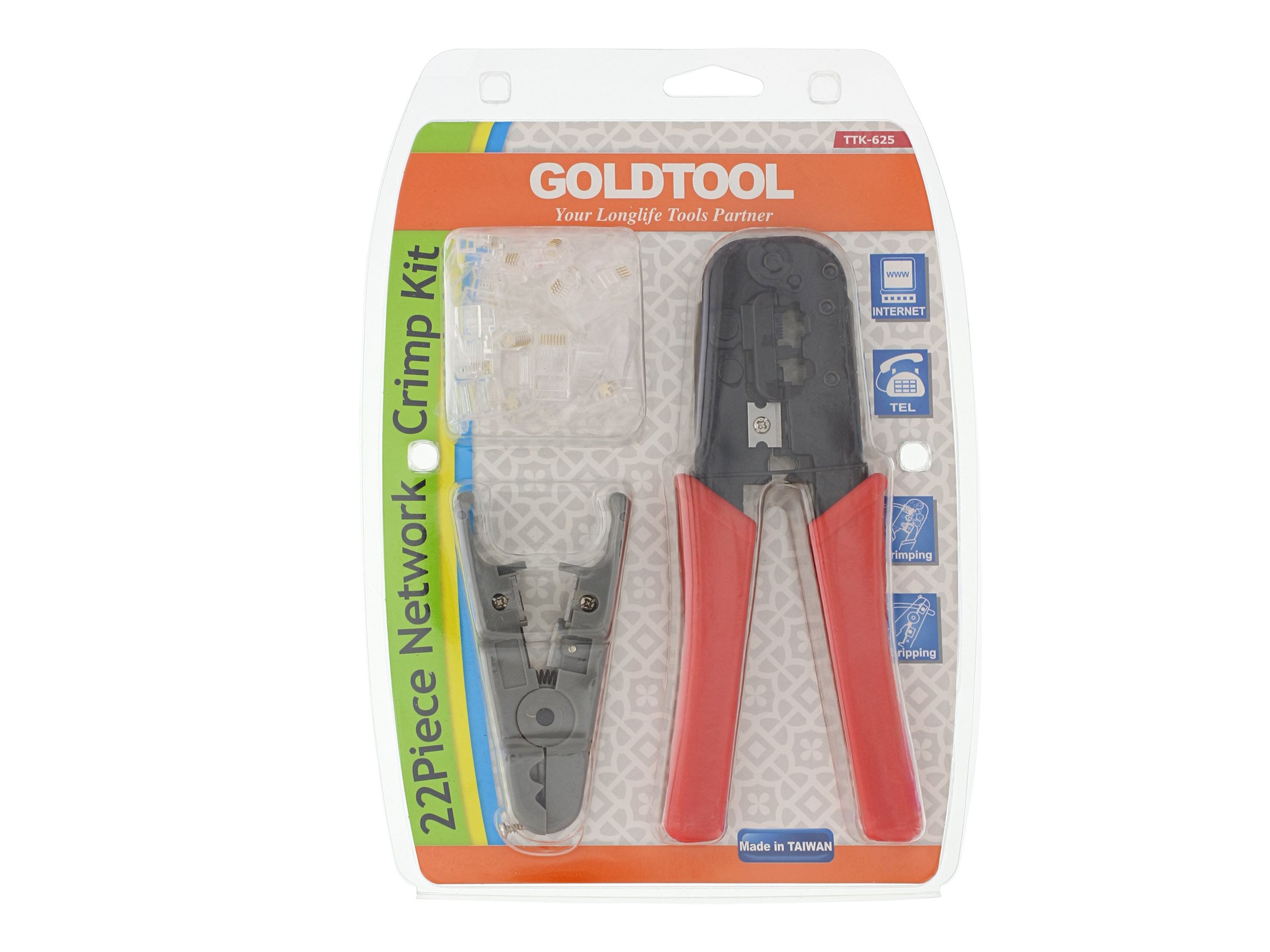 InLine Goldtool TTK-625 Crimpwerkzeug Set für RJ45/RJ11