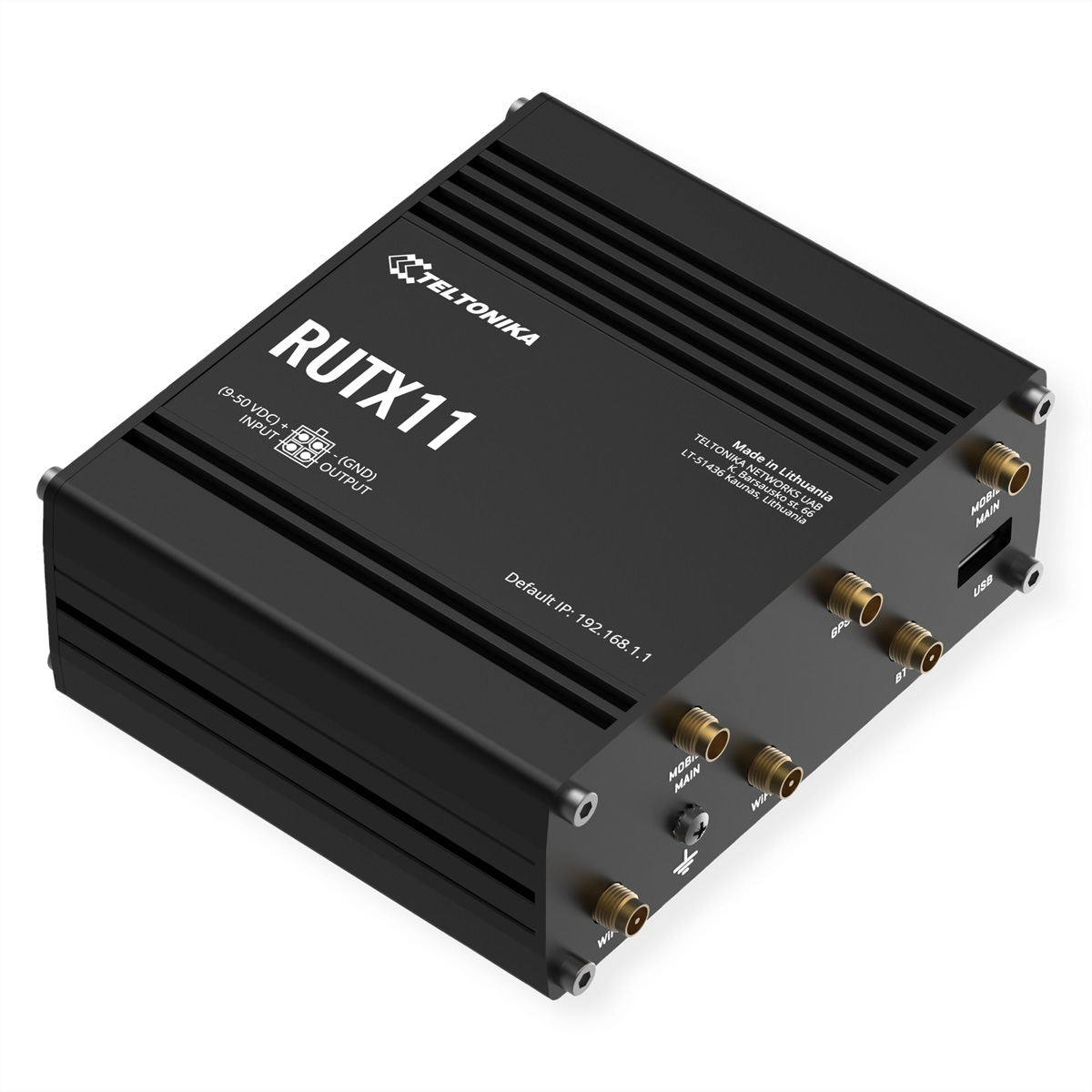 Teltonika RUTX11 LTE Cat 6 Router 4-Port 1 Gbps Wi-Fi 5 Grau