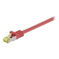 Wentronic GoobayCat.7 Rohkabel Patchkabel, S/FTP (PiMF), Rot, 30 m - LSZH halogenfrei, Kupfer, RJ45 Stecker (91679)