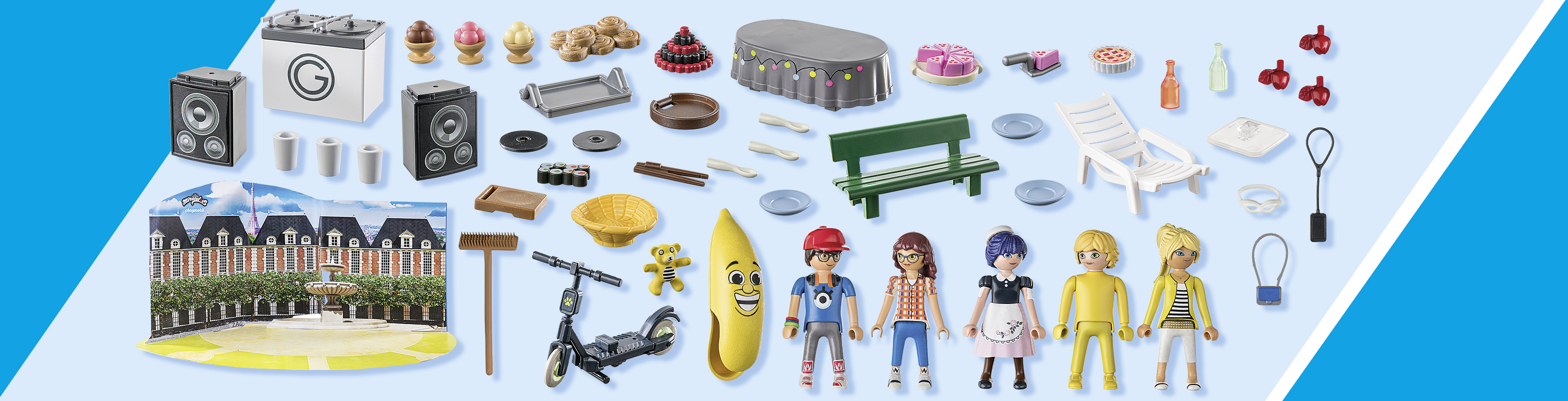 PLAYMOBIL 71344 Adventskalender Miraculous Picknick Mehrfarbig