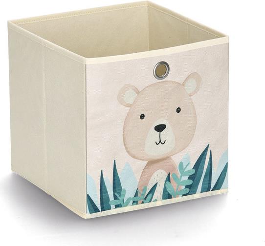 Zeller Present 14479 Spielzeugaufbewahrung Aufbewahrungskorb Freistehend Beige - Mehrfarbig (14479)