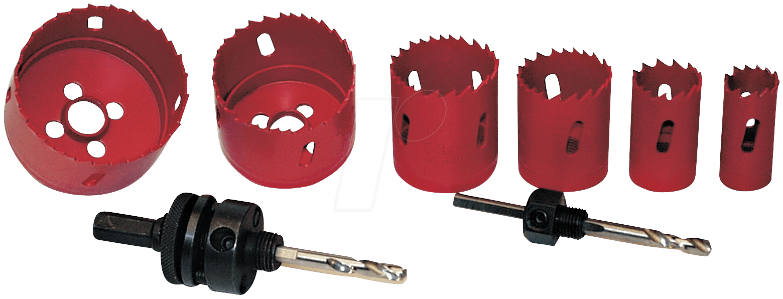 BRÜDER MANNESMANN MAN 44100 - Lochsägensatz, Holz/Universal, HSS Bimetall, 8-teilig (44100)