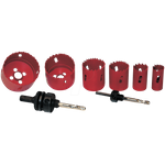 BRÜDER MANNESMANN MAN 44100 - Lochsägensatz, Holz/Universal, HSS Bimetall, 8-teilig (44100)