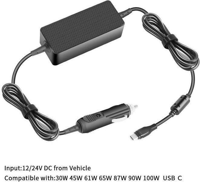 CoreParts USB-C Car Charger 100W 5V2A-20V5A USB PD3.0 - PC-/Server Netzteil (40AK0065WW-CP)