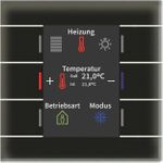 MDT BE-GT2TS.02S KNX Glastaster II Smart mit Farbdisplay und Temperatursensor (BE-GT2TS.02S)