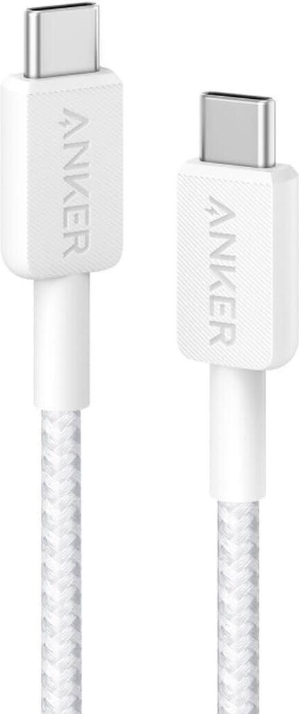 Anker Innovations 322 USB-C to Cable Nylon 0.9M 60WWhite (A81F5G21)