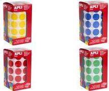 agipa apli Kids Sticker Creative "Rund", auf Rolle, blau aus Papier, nicht ablösbar, 59 Blatt, 30 Sticker pro Blatt - 1 Stück (4860)