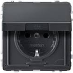 Merten MEG2310-7214. Buchsen-Typ: Typ F. Produktfarbe: Anthrazit, Internationale Schutzart (IP-Code): IP44. Eingangsspannung: 250 V, Stromstärke (maximal): 16 A. Anzahl enthaltener Produkte: 1 Stück(e) (MEG2310-7214)