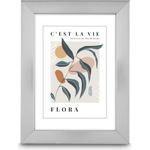 Hama Kunststoffrahmen Flora, Silber, 15 x 20 cm (00193310)