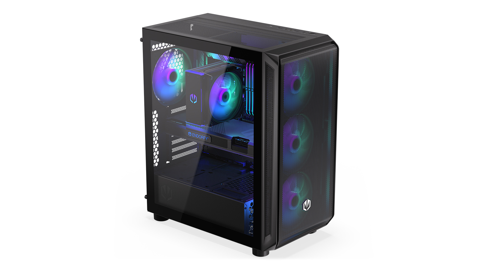 Endorfy Arx 500 ARGB Tower-Gehäuse ATX Schwarz