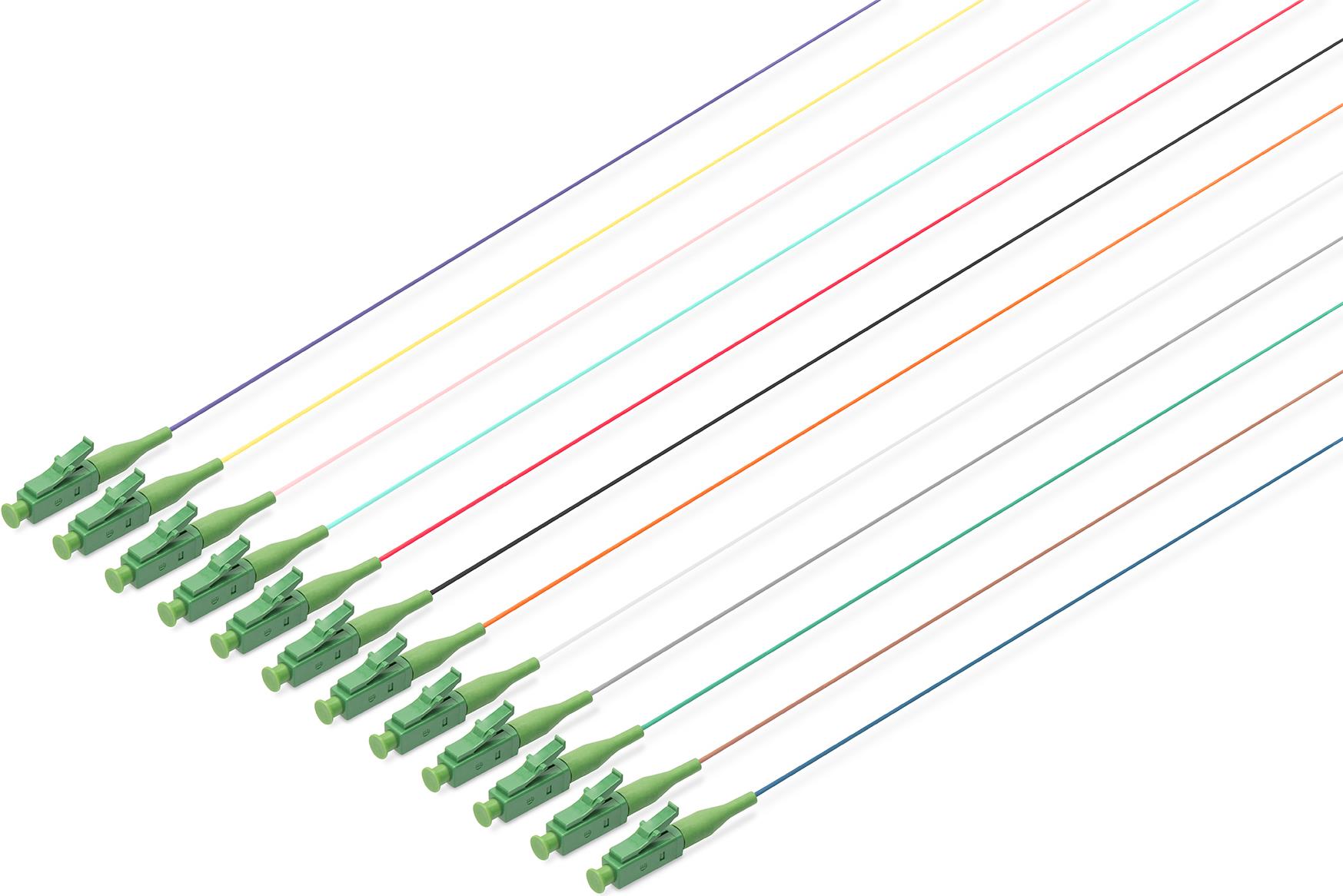 Digitus Durchgefärbte LC/APC Simplex OS2 Pigtails (DK-29332-02/APC)