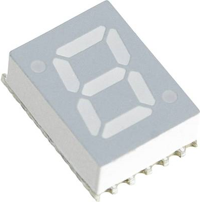 Broadcom 7-Segment-Anzeige Blau 7.11 mm 3.3 V Ziffernanzahl: 1 HDSM-281B (HDSM-281B)