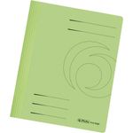 herlitz Schnellhefter easyorga, DIN A4, Manilakarton, grün hellgrün, 240 g-qm, gebrauchsfertig gefaltet, Metelldeck- - 10 Stück (11037090)