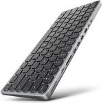 AXAGON HMC-KB keyboard USB-C 5Gbps with HUB, Micro SD/SD, 3x USB-A, HDMI 4K/60Hz, PD 100W, Audio, US layout (HMC-KB-US)