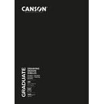 CANSON Skizzenbuch GRADUATE DRAWING, 148 x 210 mm DIN A5, 20 Blatt, 140 g/qm, weißes Papier, Skizzen/ - 1 Stück (C31200L051)