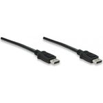 DisplayPort 1.2 Audio/Video Anschlusskabel, schwarz, 2 m Hersteller: Techly (ICOC-DSP-A-020)