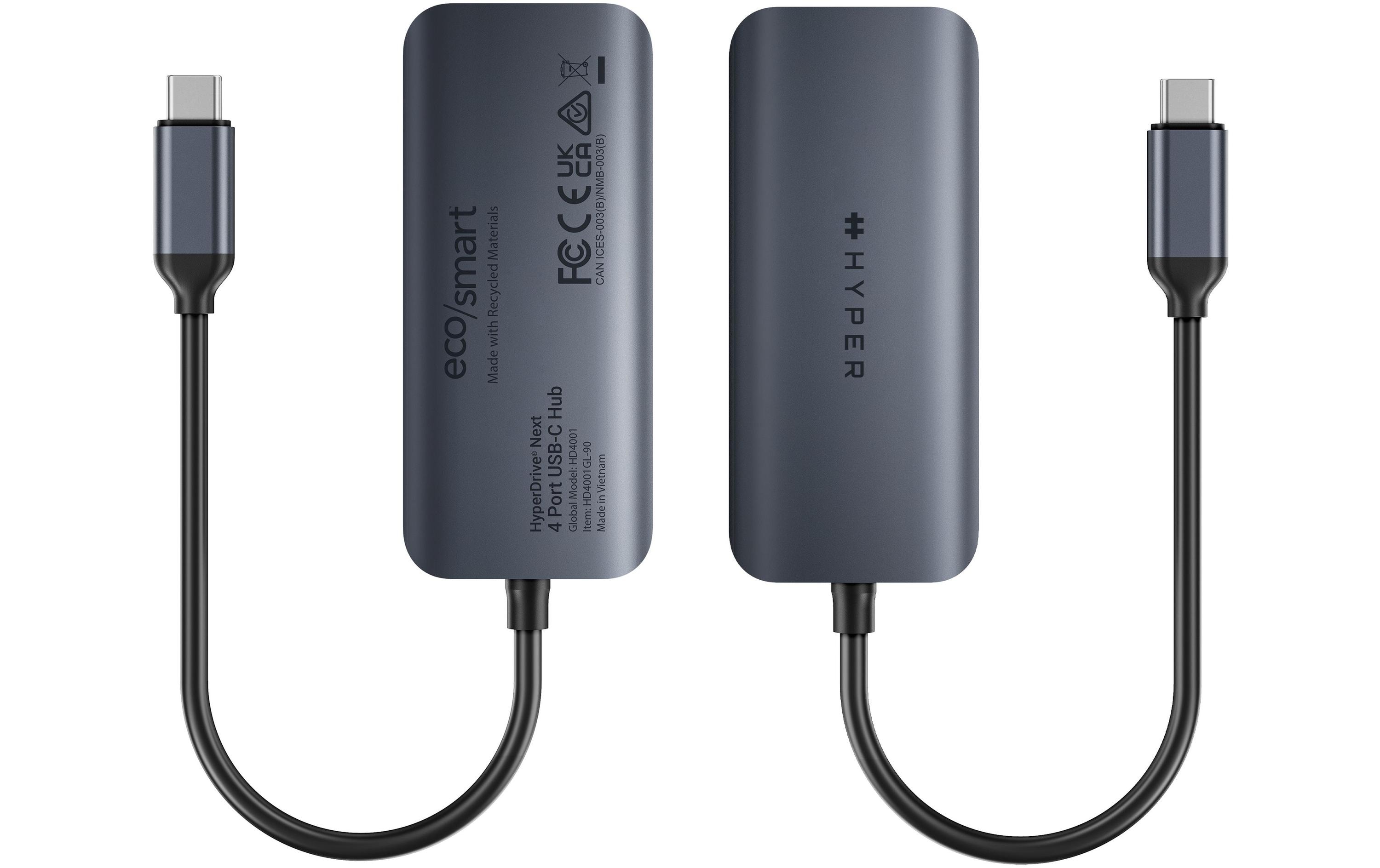 Hyper HyperDrive EcoSmart Gen.2 USB-C 6-in-1 Hub mit 100 W PD Schwarz