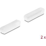 Delock Staubschutz für D-Sub 25 Stecker 2 Stück transparent (67124)