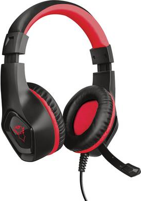 Trust GXT404B Rana Gaming Headset 3.5 mm Klinke schnurgebunden Over Ear Schwarz, Rot (23439)