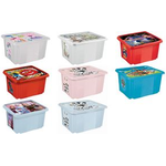 keeeper Aufbewahrungsbox karolina "Winnie", 45 Liter Dreh-/Stapelbox mit Deckel, aus PP, natur-transparent, mit - 1 Stück (1223900123800)