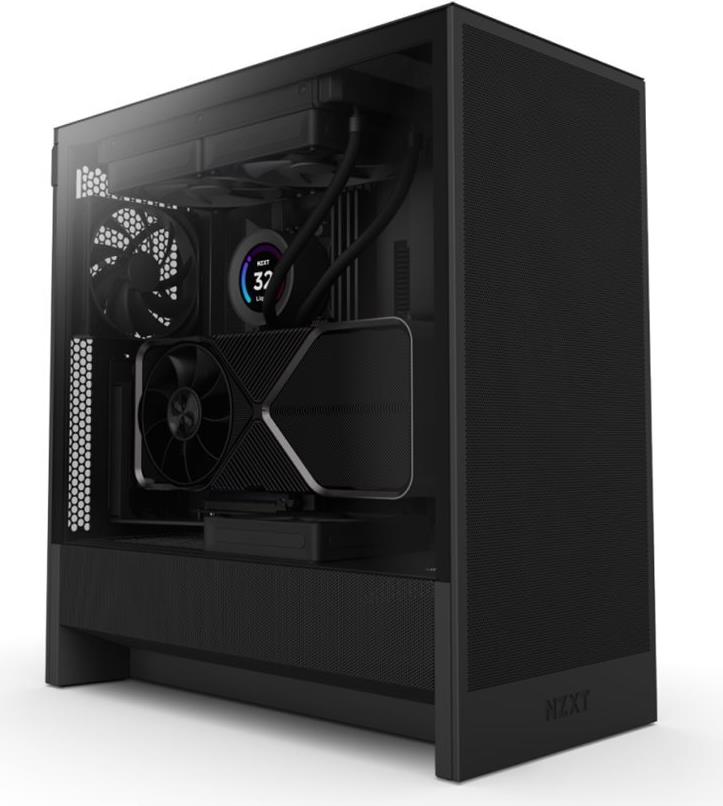 NZXT H5 Flow 2024 schwarz Tempered Glass (CC-H52FB-01)