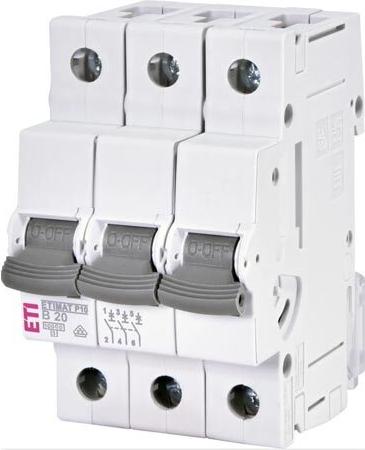 ETI ETIMAT P10 Leitungsschutzschalter 3p B20 20A 10kA 415V 50/60Hz
