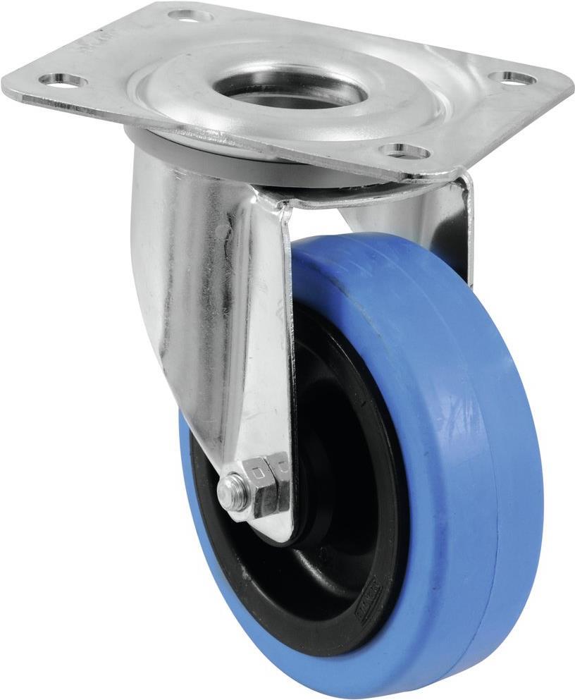 ROADINGER Lenkrolle 100mm BLUE WHEEL hellblau (30004005)