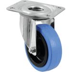 ROADINGER Lenkrolle 100mm BLUE WHEEL hellblau (30004005)
