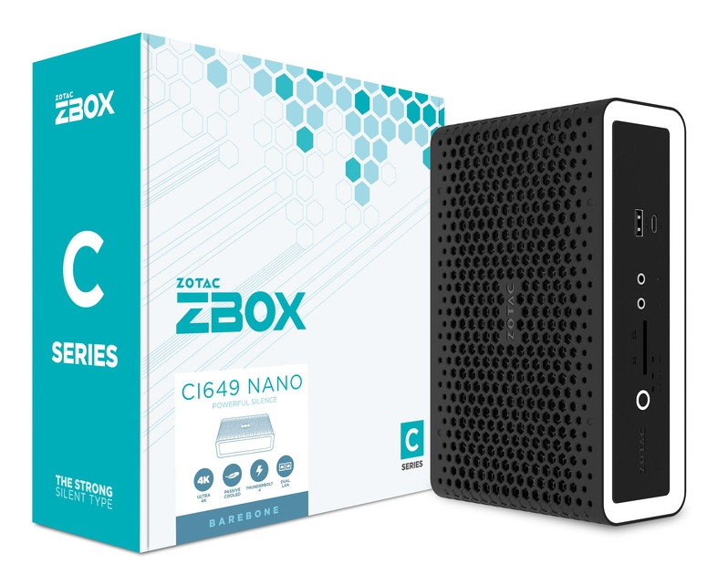 ZOTAC ZBOX C Series CI649 NANO Mini-PC Intel Core i5-1335U 1.3 GHz Schwarz, Weiß