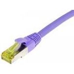 Patchkabel RJ45, CAT6A 500Mhz, 0,15m, lila, S-STP(S/FTP), TPE/LSZH(Ultraflex), AWG26, mitCat.7 Rohkabel, Synergy 21 (S217760)