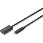 DIGITUS Aktives USB 3.2 Gen2 10G Verlängerungskabel, USB-C - USB-C, 5m (DA-73112)