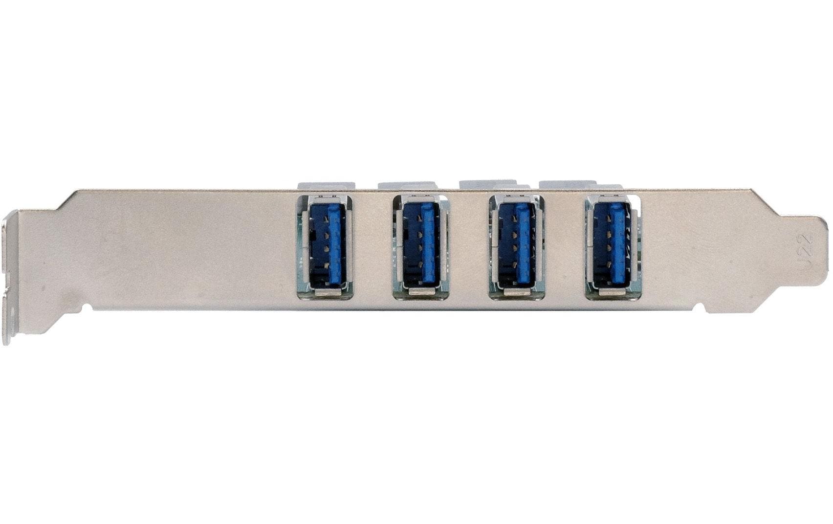 Exsys EX-11194 USB 3.2 Gen 1 PCIe Karte, 4 Ports, Renesas