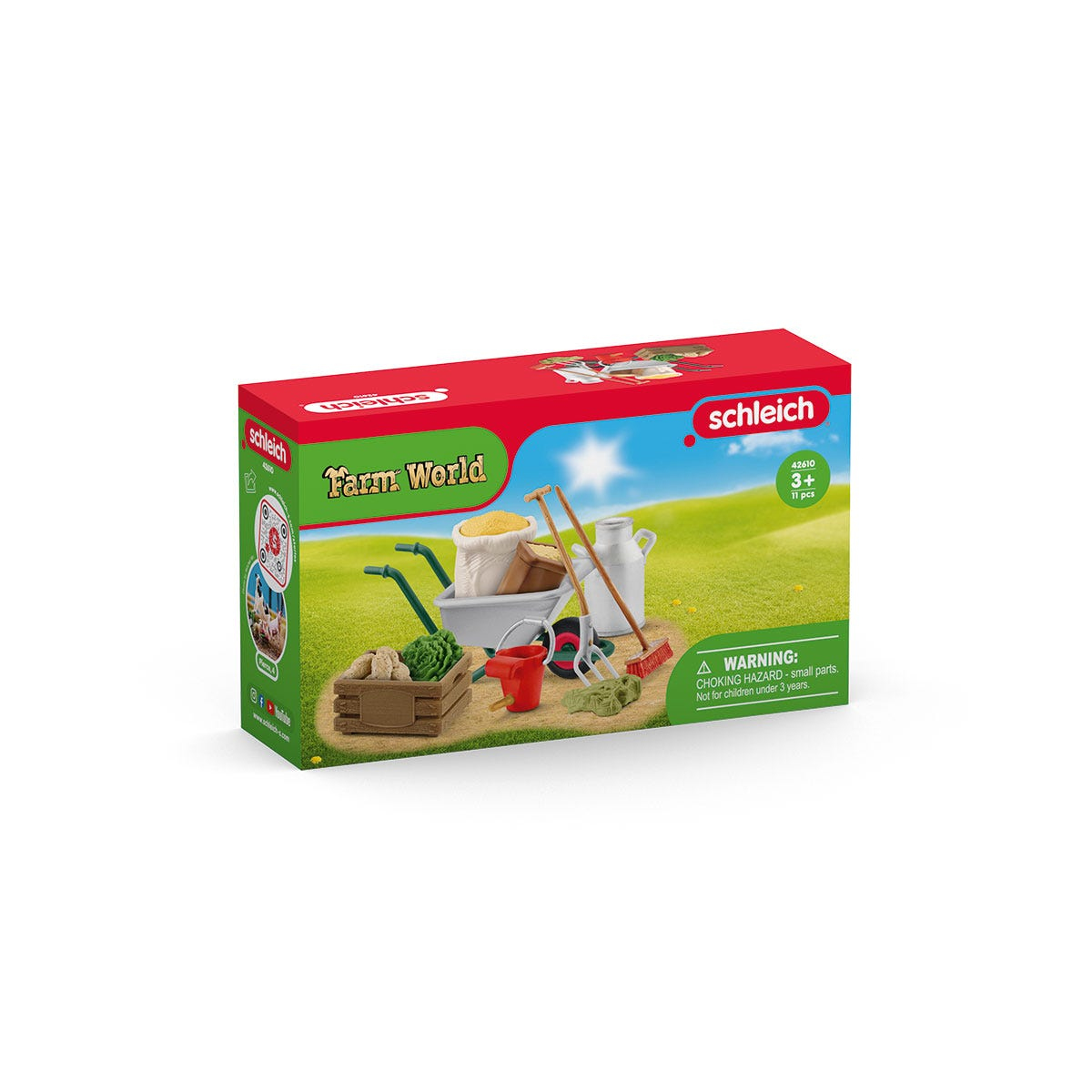 Schleich Farm World 42610 Stallpflege Zubehör Mehrfarbig