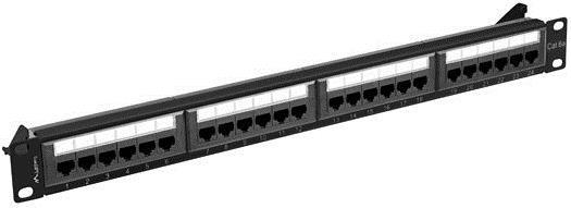 Lanberg Patchpanel 24-Port 1U 19" Cat. 6A UTP schwarz (PPUA-1024-B)