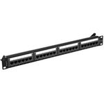Lanberg Patchpanel 24-Port 1U 19" Cat. 6A UTP schwarz (PPUA-1024-B)