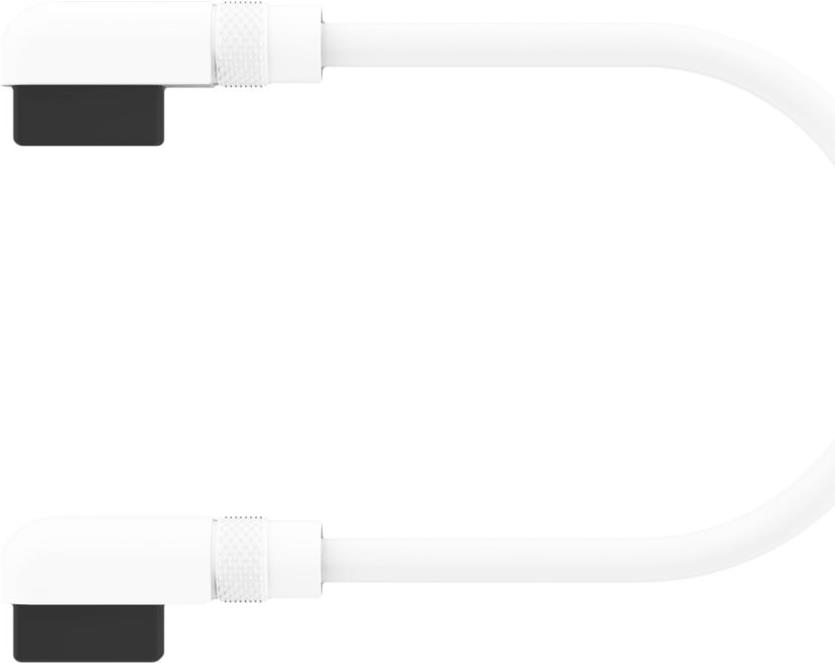 iCUE LINK Cable 2x 135mm with Slim 90° connectors, White 2x 135mm (CL-9011134-WW)